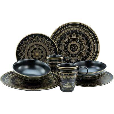 Creatable Mandala Gold Geschirr-Set - 8 Stück - Elegant Orientalisches Design Creatable Mandala Gold Geschirr-Set - 8 Stück - Elegant Orientalisches Design