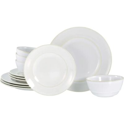 CREATABLE Antique Offwhite 12-tlg. Geschirr-Set - Geschirr-Set CREATABLE Antique Offwhite 12-tlg. Geschirr-Set - Geschirr-Set