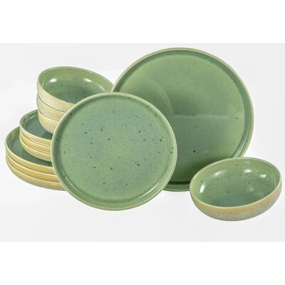 Creatable Zöld 12 részes Porcelán Étkészlet - Tálaló szett Creatable Zöld 12 részes Porcelán Étkészlet - Tálaló szett