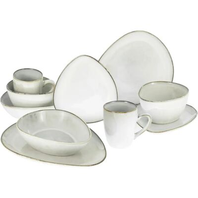 CreativeTable Cloudy Offwhite 10-Piece Dinnerware Set - Dinnerware Set CreativeTable Cloudy Offwhite 10-Piece Dinnerware Set - Dinnerware Set