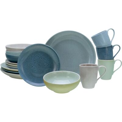 Creatable Reaktive Glasur Geschirr-Set - 16-tlg. für 4 Personen Creatable Reaktive Glasur Geschirr-Set - 16-tlg. für 4 Personen