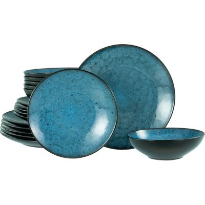 CreaTable Capri 18-tlg. Blau Geschirr-Set - Geschirr-Set CreaTable Capri 18-tlg. Blau Geschirr-Set - Geschirr-Set
