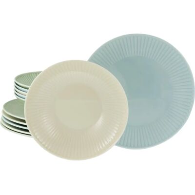 CreaTable Valencia Pastell 12-tlg. Geschirr-Set CreaTable Valencia Pastell 12-tlg. Geschirr-Set