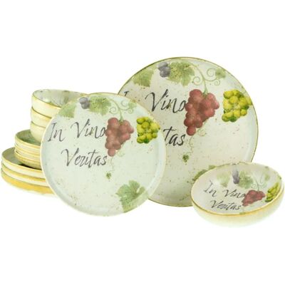 CreaTable Uno Ensemble de 12 Pièces - Vaisselle CreaTable Uno Ensemble de 12 Pièces - Vaisselle