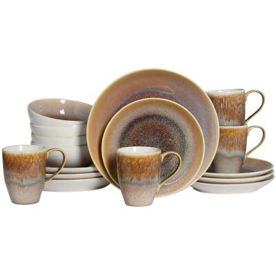 CreaTable Caldera 16-tlg. Geschirrset - Steinzeug CreaTable Caldera 16-tlg. Geschirrset - Steinzeug