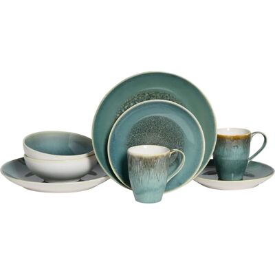 Creatable Caldera Green 8-Piece Stoneware Dishware Set - Dishware Set Creatable Caldera Green 8-Piece Stoneware Dishware Set - Dishware Set