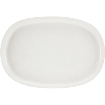 Plato de servir CREATABLE Uno - Plato ovalado - Blanco - Gres - 33cm Plato de servir CREATABLE Uno - Plato ovalado - Blanco - Gres - 33cm