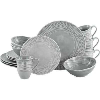 CreaTable Sofia 16-piece Porcelain Dishware Set - Dishware Set CreaTable Sofia 16-piece Porcelain Dishware Set - Dishware Set