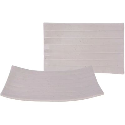 Zestaw Streat Food od CreaTable - 2 sztuki, 24x15 cm, Beżowy Zestaw Streat Food od CreaTable - 2 sztuki, 24x15 cm, Beżowy