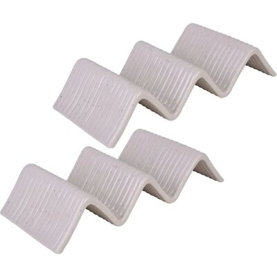 CREATABLE Taco Stand Blanco Loza Streat Food Plato de servir CREATABLE Taco Stand Blanco Loza Streat Food Plato de servir