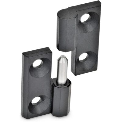 Ganter Lewy Zawias z Cynku - 50x50 mm - Drzwi i Okna Ganter Lewy Zawias z Cynku - 50x50 mm - Drzwi i Okna