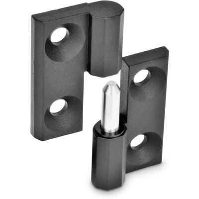 Ganter Cynkowe Zawiasy - 337-ZD-60-60-A-1-SW - Odłączane zawiasy, odlewany cynk Ganter Cynkowe Zawiasy - 337-ZD-60-60-A-1-SW - Odłączane zawiasy, odlewany cynk