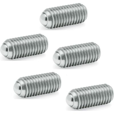 GANTER GMBH & CO.KG Ganter Norm Elemente GN 615.3 M3-KN - Federnde Stampa, Argento, 5 Stück GANTER GMBH & CO.KG Ganter Norm Elemente GN 615.3 M3-KN - Federnde Stampa, Argento, 5 Stück