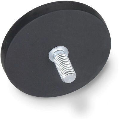 Magnes neodymowy Ganter z powłoką gumową - 66mm, M8 gwint - Typ magnesu Magnes neodymowy Ganter z powłoką gumową - 66mm, M8 gwint - Typ magnesu
