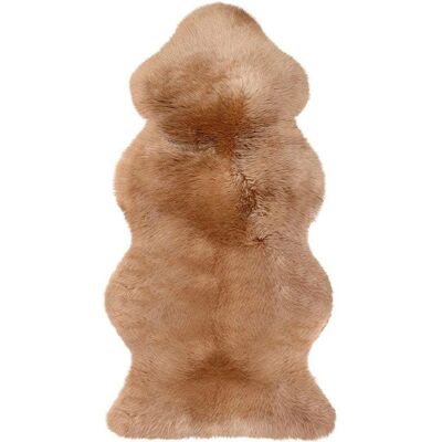 Heitmann Lammfellteppich - Camel - 68x140cm - Premium Qualität Heitmann Lammfellteppich - Camel - 68x140cm - Premium Qualität