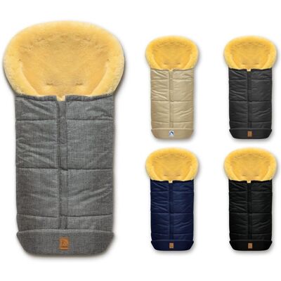 Heitmann Felle Premium Fußsack "Eisbärchen" (975) - schwarz (975 SZ) Heitmann Felle Premium Fußsack "Eisbärchen" (975) - schwarz (975 SZ)