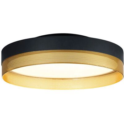 Hell Modell 70531/1-06 - Deckenleuchte mit Mesh LED, Dimmer, Schwarz/Gold Hell Modell 70531/1-06 - Deckenleuchte mit Mesh LED, Dimmer, Schwarz/Gold