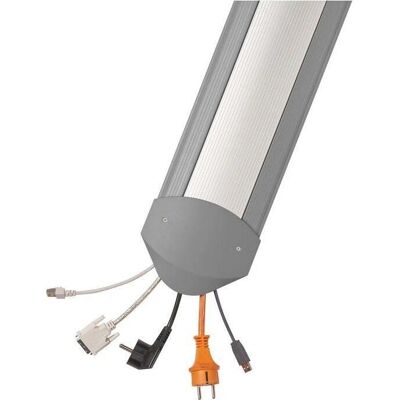 Serpa EasyLoader Alu B15 - Garde-câbles au sol - 1,5 m - Gris clair - Publicité Serpa EasyLoader Alu B15 - Garde-câbles au sol - 1,5 m - Gris clair - Publicité