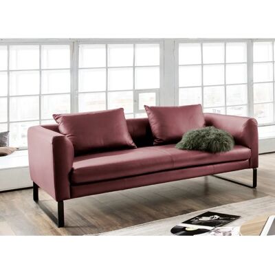 3C CANDY - Avola - Rot - Leder Sofa 3C CANDY - Avola - Rot - Leder Sofa