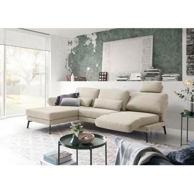 CANDY Kairo L-Form Sofa - Pflegeleicht, Longchair, Taupe CANDY Kairo L-Form Sofa - Pflegeleicht, Longchair, Taupe
