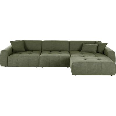 Candy Yoshy L-Form Sofa - Modern, Grün, 378x74x200cm Candy Yoshy L-Form Sofa - Modern, Grün, 378x74x200cm