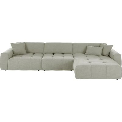 Candy Yoshy L-Form Sofa - Modern, Silber Candy Yoshy L-Form Sofa - Modern, Silber