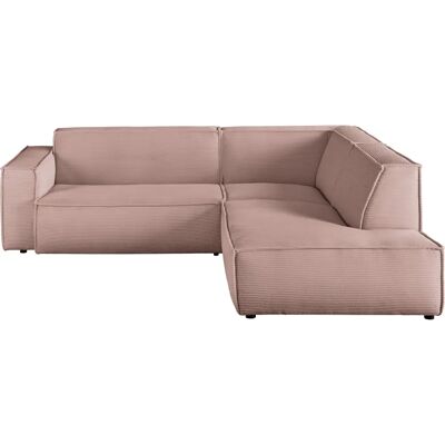 CANDY Matteo L-Form Sofa - Lounge, Rosa, 254cm CANDY Matteo L-Form Sofa - Lounge, Rosa, 254cm