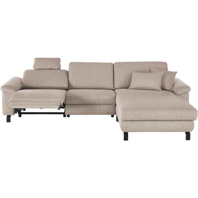 Candy Mainau L-Form Taupe Sofa - Relax & Schlaffunktion Candy Mainau L-Form Taupe Sofa - Relax & Schlaffunktion