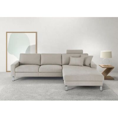 Candy Lecce - Modernes Grau-Sofa mit Longchair Candy Lecce - Modernes Grau-Sofa mit Longchair