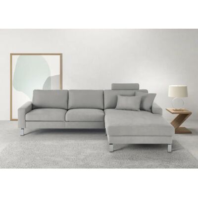 Candy Lecce Velours Ecksofa - Longchair verstellbar Candy Lecce Velours Ecksofa - Longchair verstellbar