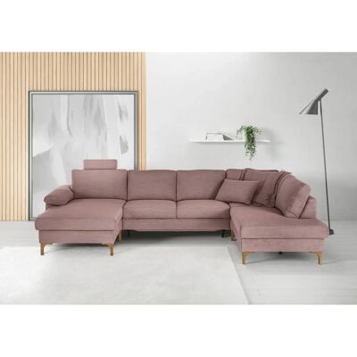 Candy Lecce U-Form Couch - rosa - Modern Polstermöbel Candy Lecce U-Form Couch - rosa - Modern Polstermöbel