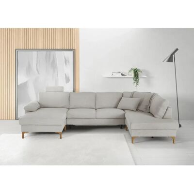 Candy Lecce U-Form Silber Wohnlandschaft - Sofa Candy Lecce U-Form Silber Wohnlandschaft - Sofa