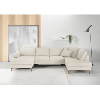 Candy Lecce Modularsofa - Weiß, 339cm, U-Form, 4 Sitze Candy Lecce Modularsofa - Weiß, 339cm, U-Form, 4 Sitze