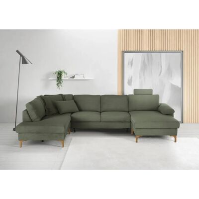 Candy Lecce Oliv U-Form Sofa - Wohnlandschaft Candy Lecce Oliv U-Form Sofa - Wohnlandschaft