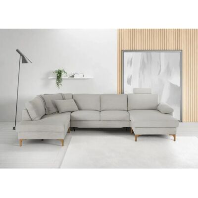 Candy Lecce Silber U-Form Sofa - Sofa Candy Lecce Silber U-Form Sofa - Sofa