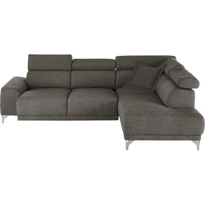 Candy Greve Leder Sofa - Modern, Manuelle Kopfstütze, Rechts Ottoman Candy Greve Leder Sofa - Modern, Manuelle Kopfstütze, Rechts Ottoman