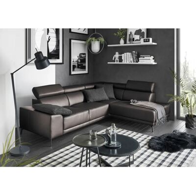 Candy Greve Ledersofa L-Form - Couch Candy Greve Ledersofa L-Form - Couch