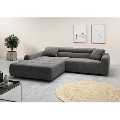 Candy Denver Dunkelgraues Ecksofa - L-Form, 3-Sitzer, Ottomane links Candy Denver Dunkelgraues Ecksofa - L-Form, 3-Sitzer, Ottomane links