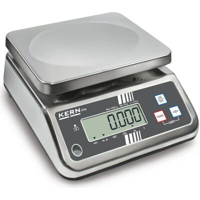 Kern FFN 1K-4N Edelstahl Tischwaage - 1,5kg Max, 0,2g Lesbarkeit Kern FFN 1K-4N Edelstahl Tischwaage - 1,5kg Max, 0,2g Lesbarkeit
