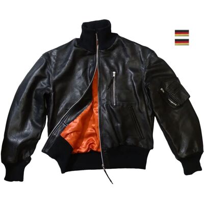Modeka - Original Bundeswehr Fliegerjacke - Schwarz - Lederjacke Modeka - Original Bundeswehr Fliegerjacke - Schwarz - Lederjacke