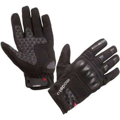 Gants de moto Modeka Fuego - Noir - 3XL - Unisexe - Publicité Gants de moto Modeka Fuego - Noir - 3XL - Unisexe - Publicité