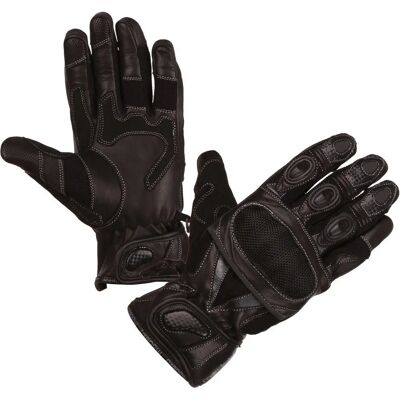 Gants de moto Modeka Sahara S - Noir - S M - Unisexe - Publicité Gants de moto Modeka Sahara S - Noir - S M - Unisexe - Publicité
