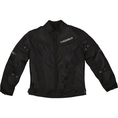 Modeka Schwarze Kinder Motorrad-Textiljacke - Stoßschutz Modeka Schwarze Kinder Motorrad-Textiljacke - Stoßschutz