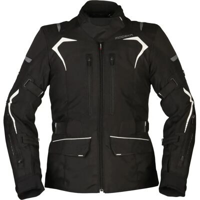 Modeka Elaya Damen Motorrad Textiljacke - Schwarz Weiß - Damen Textiljacke Modeka Elaya Damen Motorrad Textiljacke - Schwarz Weiß - Damen Textiljacke