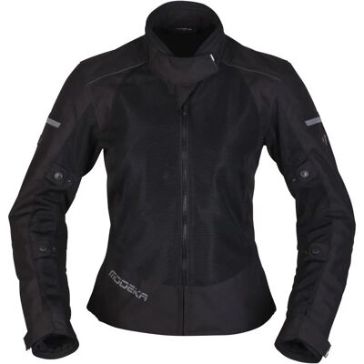 Modeka Veo Air Damen Motorrad Textiljacke - Schwarz - Sommer Belüftet Modeka Veo Air Damen Motorrad Textiljacke - Schwarz - Sommer Belüftet