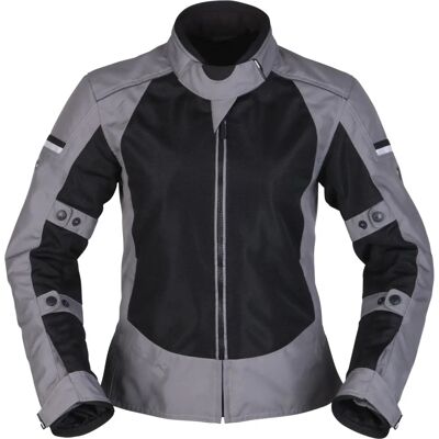 Modeka Veo Air Damen Motorrad-Textiljacke - Schwarz Grau - Motorrad Textiljacke Modeka Veo Air Damen Motorrad-Textiljacke - Schwarz Grau - Motorrad Textiljacke