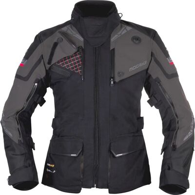 Veste textile de moto pour femme - Noir Gris - Vêtements de moto - Publicité Veste textile de moto pour femme - Noir Gris - Vêtements de moto - Publicité