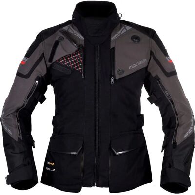 Modeka Panamericana 2 Damen Motorrad Textiljacke - Schwarz Grau - 42 Modeka Panamericana 2 Damen Motorrad Textiljacke - Schwarz Grau - 42