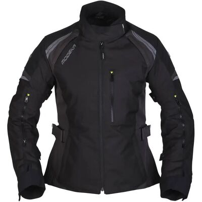Veste textile de moto pour femme - Noir Gris - Veste en tissu moto - Publicité Veste textile de moto pour femme - Noir Gris - Veste en tissu moto - Publicité