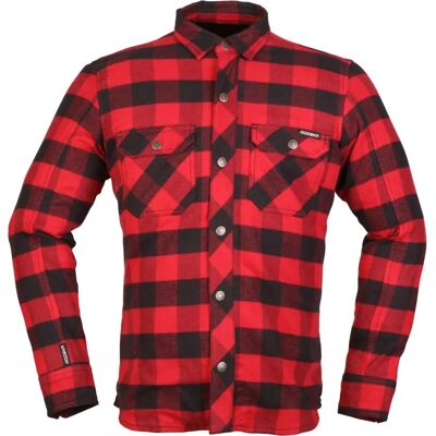Chemise moto Modeka Nooner Noire-Rouge - Type de moto - Publicité Chemise moto Modeka Nooner Noire-Rouge - Type de moto - Publicité